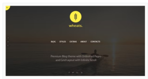 Wheats - WordPress easy blogging theme