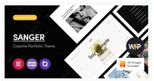 Sanger - Personal Portfolio for Creatives WordPress Theme