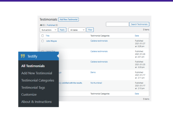 WP Zone – Testify 2.1.11
