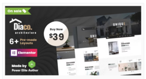 Diaco - Architecture & Interior Design Elementor WordPress Theme