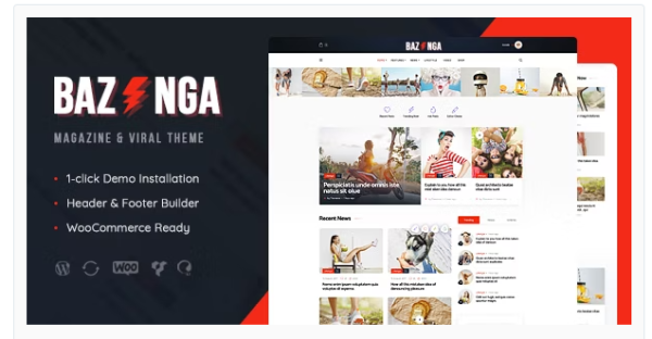 Bazinga | Modern Magazine & Viral Blog WordPress Theme