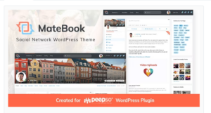 Matebook - Social Network WordPress Theme