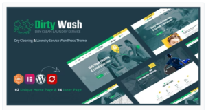 DirtyWash – Laundry Service WordPress Theme