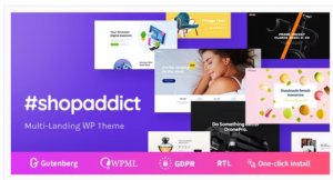 Shopaddict - 16 Ready WordPress Landing Pages Theme 1.1.2
