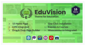 Eduvision - Online Course Multipurpose Education WordPress Theme