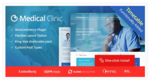 Medical Clinic - Doctor and Hospital Health WordPress Theme