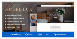 Hotel Lux - Resort & SPA WordPress Theme