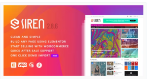 Siren - News Magazine Elementor WordPress Theme