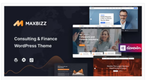 Maxbizz - Consulting & Financial Elementor WordPress Theme