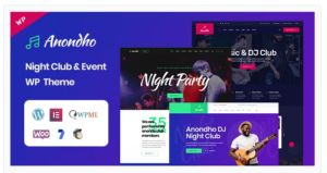 Anondho - Night Club & Event WordPress Theme