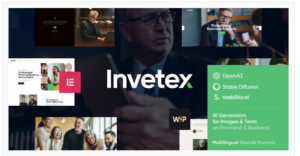 Invetex | Business Consulting & Investments WordPress Theme