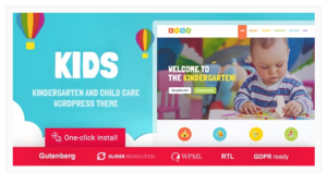 Kids - Day Care & Kindergarten WordPress Theme for Children
