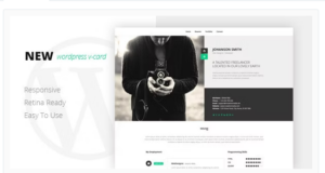 NEW Retina Ready WordPress Vcard Theme