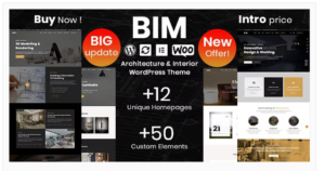 BIM - Architecture & Interior Design Elementor WordPress Theme