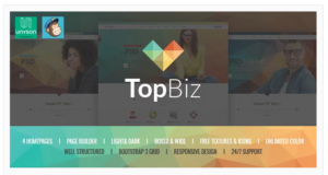 TopBiz - Responsive Corporate WordPress Theme
