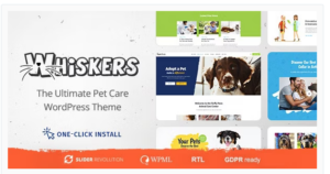 Whiskers - Pet and Vet WordPress Theme