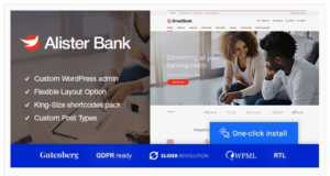 Alister Bank - Credits & Banking Finance WordPress Theme