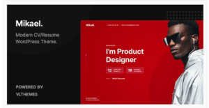 Mikael - Modern & Creative CV/Resume WordPress Theme