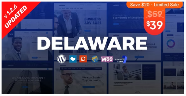 Delaware - Consulting and Finance WordPress Theme