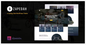 Zapedah - Cycling Club WordPress Theme
