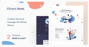 Ethant Hunt - Personal Onepage WordPress Theme
