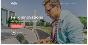 Felix. - Startup Landing Page WordPress Theme