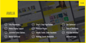 Amilia - Multipurpose One & Multi Page WP Theme