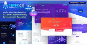 Cryptico - ICO Crypto Landing & Cryptocurrency WordPress Theme