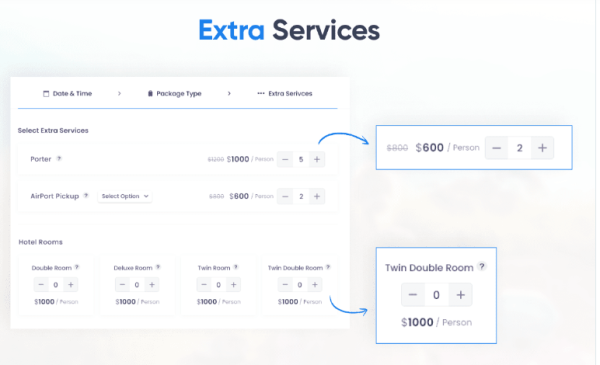 WP Travel Engine E28093 Extra Services