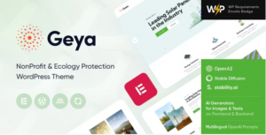 Geya - Renewable Energy & Ecology Protection WordPress Theme