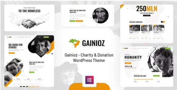 Gainioz - Charity & Donation WordPress Theme