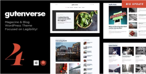 GutenVerse - Magazine and Blog Theme
