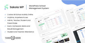 SakolaWP – WordPress School Management System 1.0.0