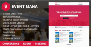 Event Management WordPress Theme