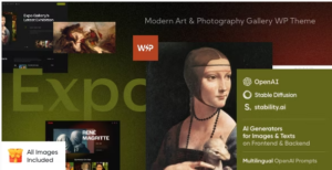 Expo - Modern Art & Photography Gallery WordPress Theme