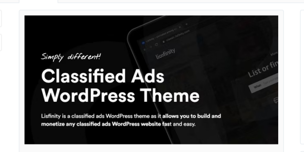 Lisfinity E28093 Classified Ads WordPress Theme