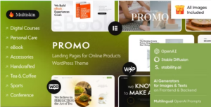 Promo - Landing Pages for Online Products WordPress Theme