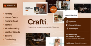 Crafti - Creative Handmade WordPress Theme