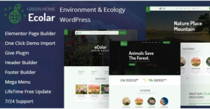 Ecolar - Environment & Ecology WordPress Theme