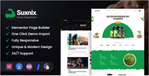 Suxnix - Health Supplement WordPress Theme