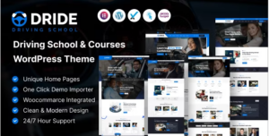 Dride – Driving School & Courses WordPress Theme 1.0