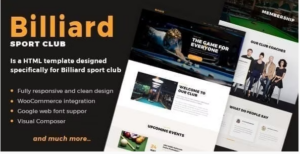 Billiard - Creative Sporting WordPress Theme 1.1.8