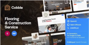 Cobble - Flooring & Construction Service WordPress Theme + AI