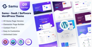 Samu - SaaS / Software WordPress Theme 1.0