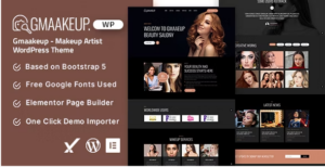 Gmaakeup - Makeup Artist WordPress Theme