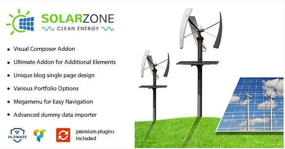 Solar Energy - Wind & Power Company WordPress Theme 3.7