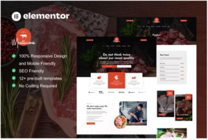 Meatlicious - Meat Shop & Butcher Elementor Template Kit