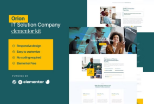 Orion - IT Solution & Service Elementor Template Kit