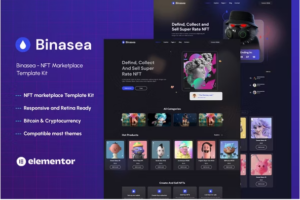Binasea - NFT Marketplace Elementor Template Kit