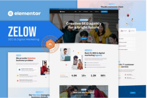 Zelow - SEO & Digital Marketing Agency Elementor Template Kit